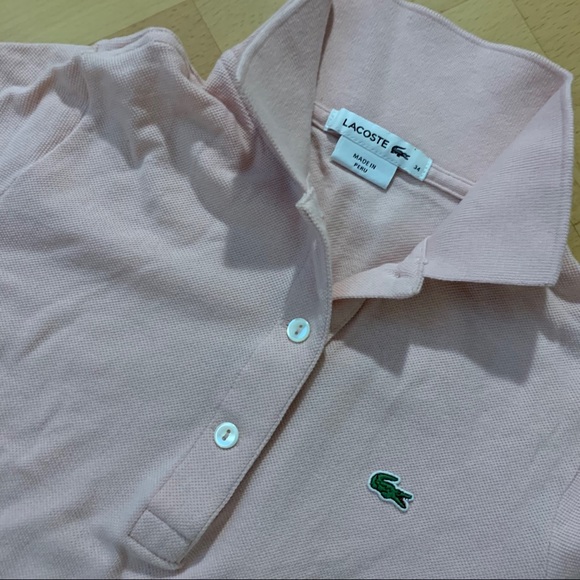 ✨LACOSTE✨ AUTHENTIC PINK POLO TEE🐊 - Picture 7 of 9